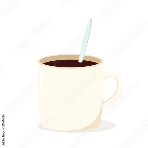 coffee cup vector on white background. wallpaper. logo design.