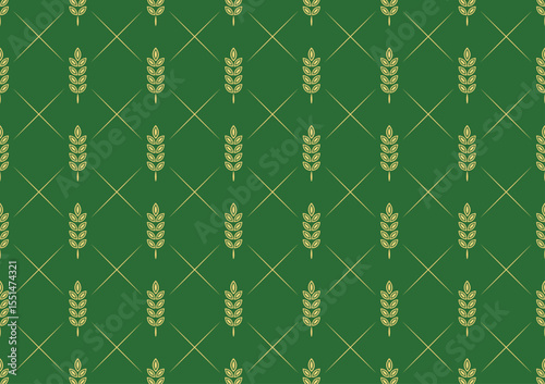 Wheat pattern wallpaper. oat symbol. free space for text. rice sign. Rice pattern wallpaper.