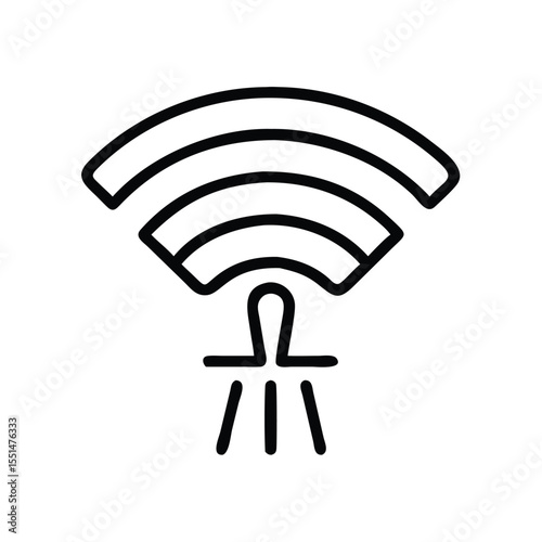 Wifi signal icon wireless connection symbol internet access point network hotspot antenna transmission technology