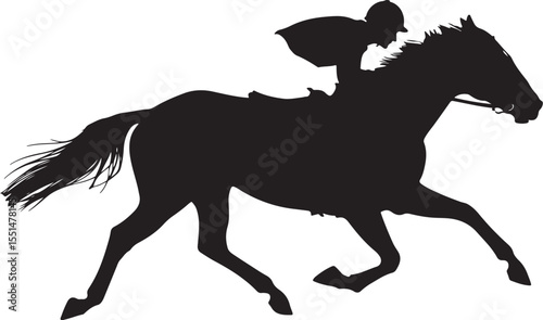 "Horse Racing Silhouette Bundle"