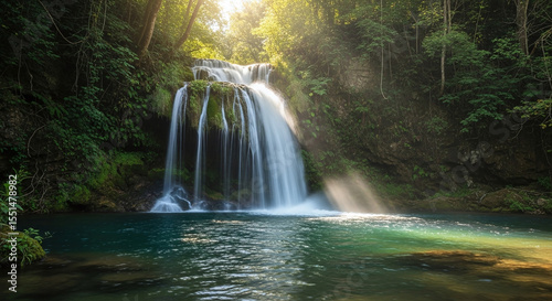 waterfall in the jungle