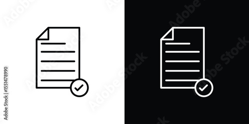 Accept document icon vector, Symbol, logo illustrations