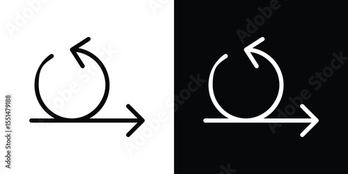 Agile icon vector, line outline icon