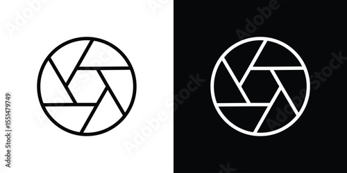 Aperture icon vector, Symbol, logo illustrations