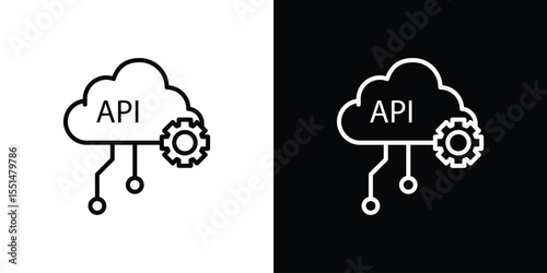 API icon vector, Symbol, logo illustrations