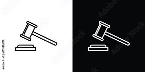 Auction icon vector, Symbol, logo illustrations