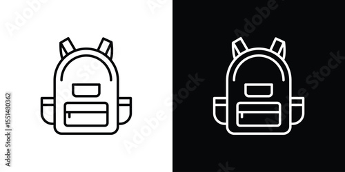 Backpack icon vector, Symbol, logo illustrations