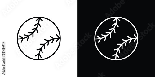 Baseball icon vector, Symbol, logo illustrations