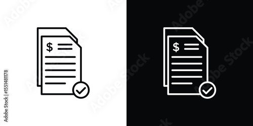 Bills icon vector, Symbol, logo illustrations