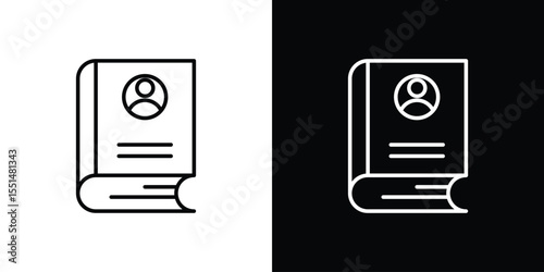 Biography icon vector, Symbol, logo illustrations