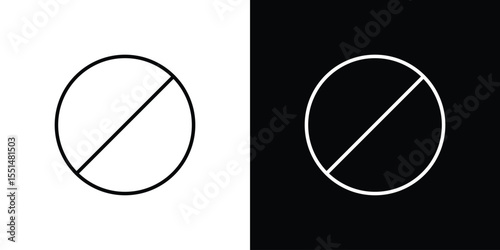 Blocked icon vector, Symbol, logo illustrations