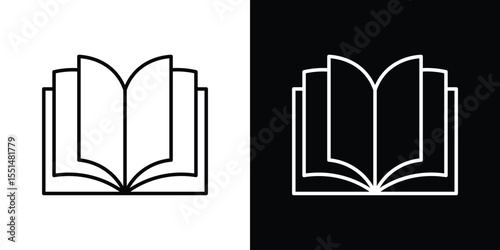 Book icon vector, Symbol, logo illustrations