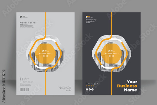 Corporate Book Cover Design Template in A4. Can be adapt to Brochure, Annual Report, Magazine, Poster, Business Presentation, Portfolio, Flyer, Banner, Website.