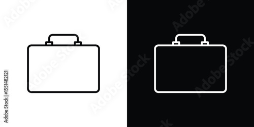 Briefcase icon vector, line outline icon