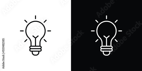 Bulb icon vector, Symbol, logo illustrations