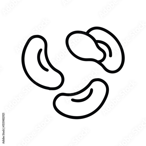 Outline drawing of beans healthy food concept vector illustration for design and decoration use 100 characters