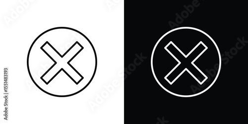 Cancel icon vector, Symbol, logo illustrations