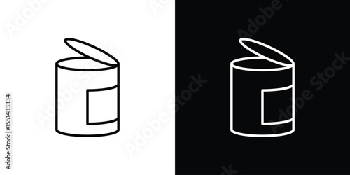 Canned food icon vector, Symbol, logo illustrations