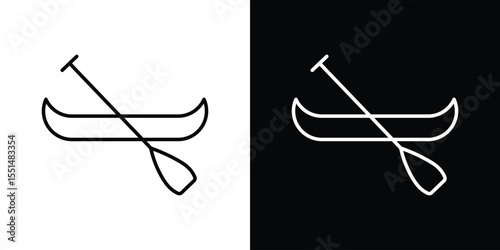Canoe icon vector, Symbol, logo illustrations