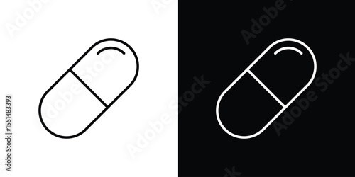 Capsule icon vector, Symbol, logo illustrations
