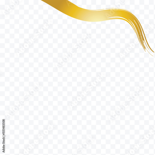Luxury decoration text box golden brush element template design  file transparent . Vector Illustration . 