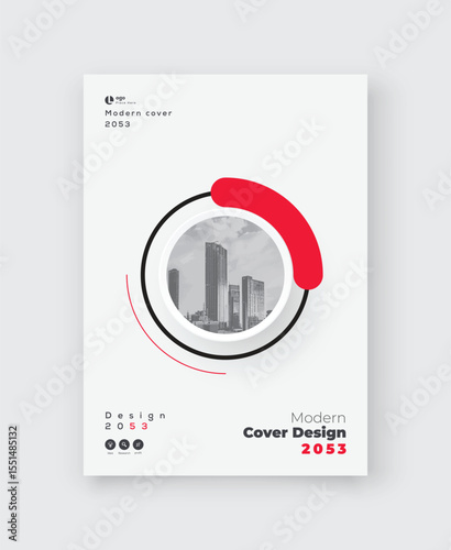 Corporate Book Cover Design Template in A4. Can be adapt to Brochure, Annual Report, Magazine, Poster, Business Presentation, Portfolio, Flyer, Banner, Website.