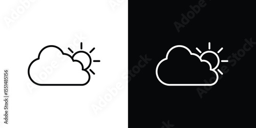 Cloudy Day icon vector, Symbol, logo illustrations