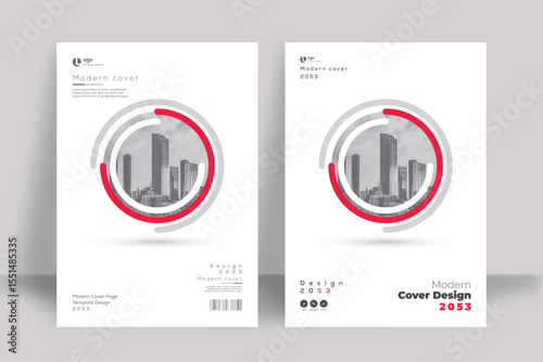 Corporate Book Cover Design Template in A4. Can be adapt to Brochure, Annual Report, Magazine, Poster, Business Presentation, Portfolio, Flyer, Banner, Website.