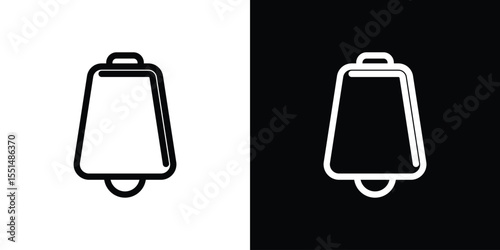 Cowbell icon vector, Symbol, logo illustrations