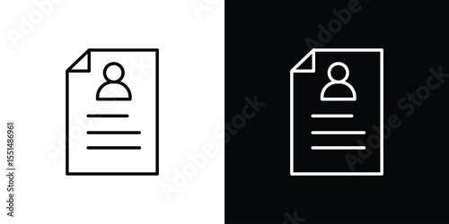 CV icon vector, Symbol, logo illustrations