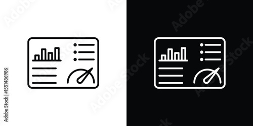 Dashboard icon vector, Symbol, logo illustrations