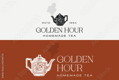 golden hour cattle logo design