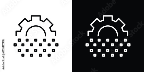 Digital transformation icon vector, Symbol, logo illustrations