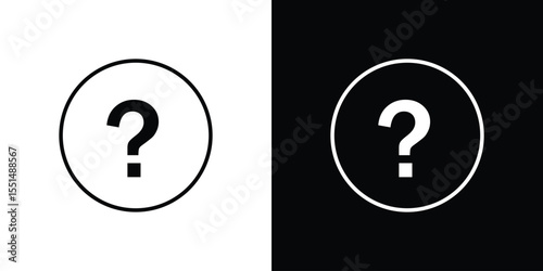Doubts button icon vector, Symbol, logo illustrations