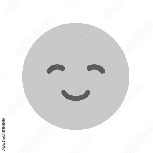 ニコニコ笑顔の絵文字｜嬉しい･幸せ･楽しいなどポジティブな感情で笑っているシンプルな顔のアイコン