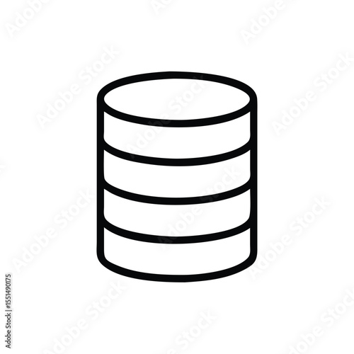 Database storage icon vector illustration server data symbol information technology cloud computing network 100