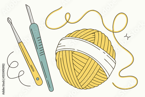 Hand-drawn vector illustration set of an ice cream and an Easter egg, perfect for food and breakfast designs
