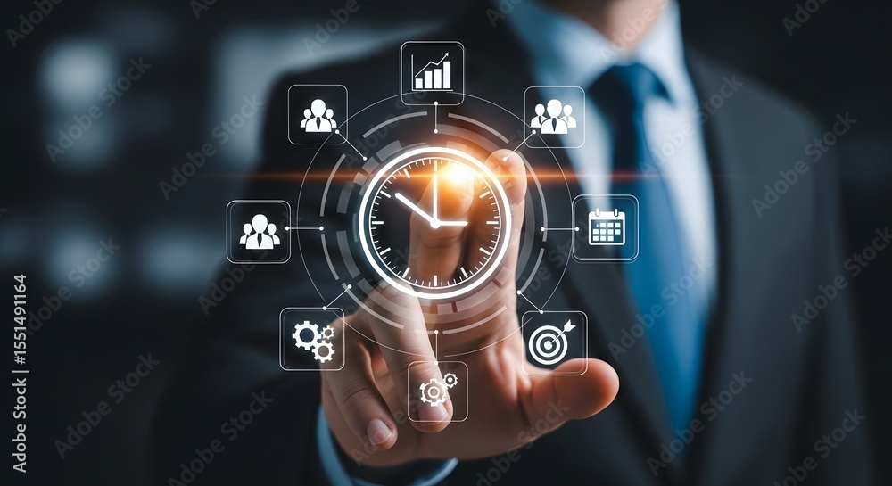 Fototapeta premium Optimizing Time Management Strategies for Increased Productivity and Efficiency