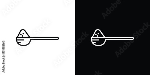 full spoon icon vector, Symbol, logo illustrations