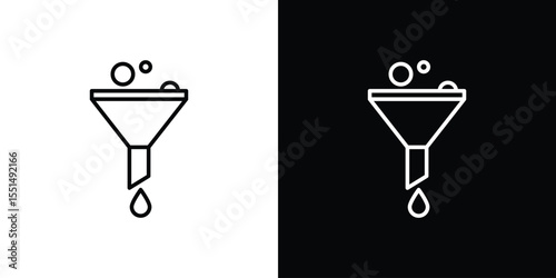 Funnel icon vector, Symbol, logo illustrations