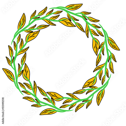  vector flower frame, tropical leaves, floral border, wildflower, eucalyptus wreath, branches. Ornament of botanical silhouette element vector. Nature card in minimal line style