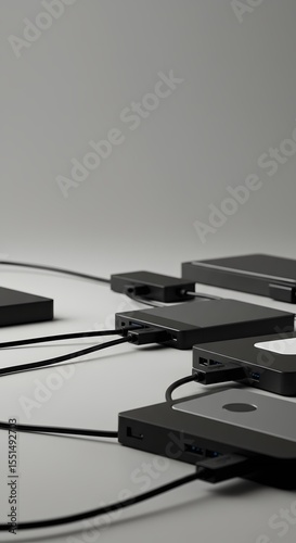 Data Backup Station With External Drives
