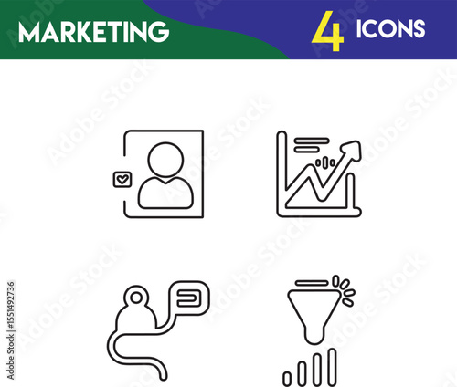 Wallpaper Mural Creative Marketing Icons Collection in Modern Vector Style. High-Quality Vector Marketing Icons for Strategy and Analytics. Torontodigital.ca