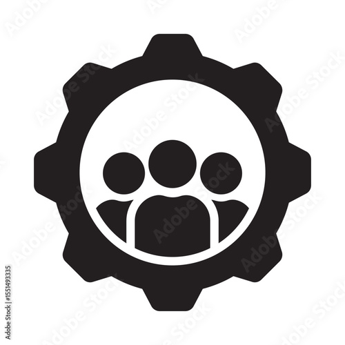 Human resource Vector Icon which can easily modify or edit
