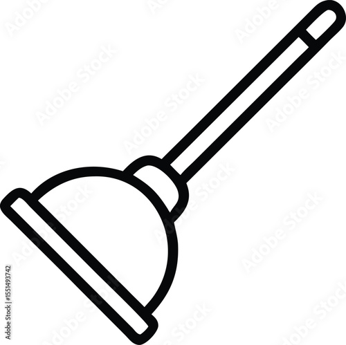 Plunger tool for unclogging drains and toilets plumbing repair and maintenance household essential equipment