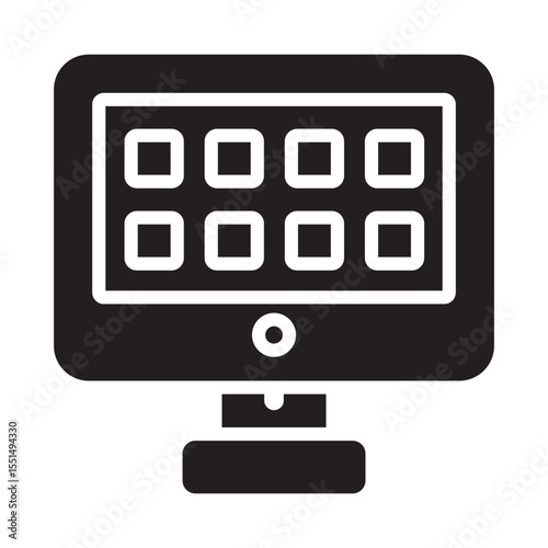 Desktop widgets Vector Icon which can easily modify or edit