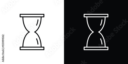 Hourglass icon vector, Symbol, logo illustrations