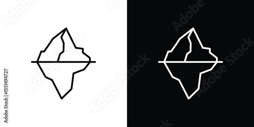 Iceberg icon vector, Symbol, logo illustrations