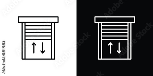 Jalousie icon vector, Symbol, logo illustrations