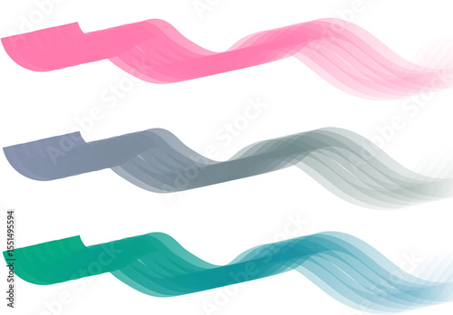 Abstract colorful background with flowing wave lines, a seamless vector illustration for web design and banners
